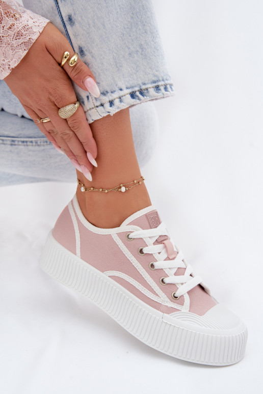 naiste saapad platvormiga Big Star TT274270 Tumeroosad värvi