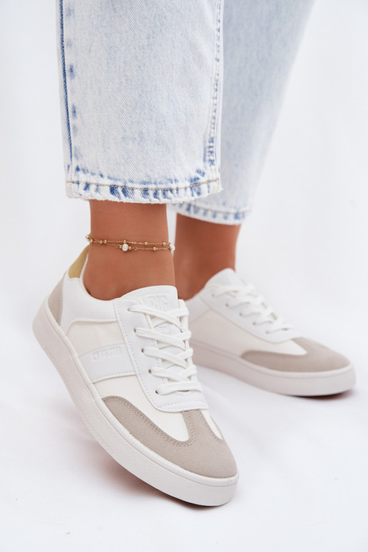 Sneakers tüüpi jalanõud Pealiste madalad Big Star TT274767 valget värvi