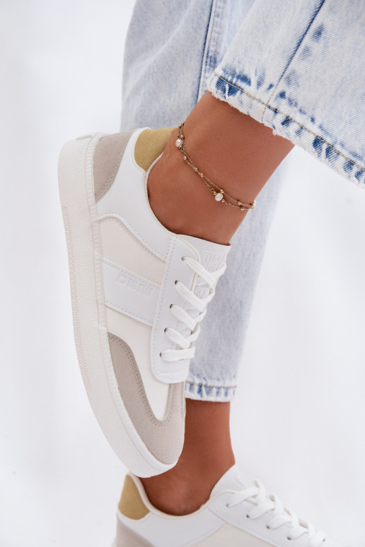 Sneakers tüüpi jalanõud Pealiste madalad Big Star TT274767 valget värvi