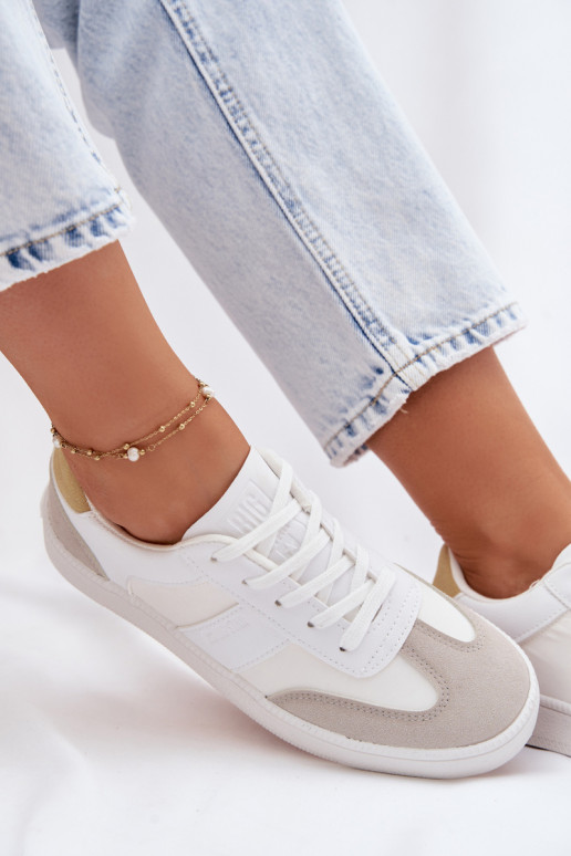 Sneakers tüüpi jalanõud Pealiste madalad Big Star TT274767 valget värvi