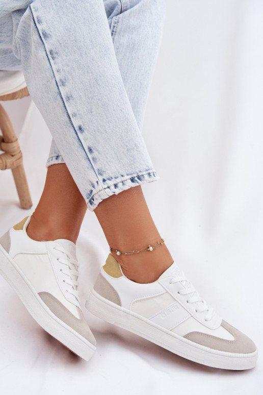 Sneakers tüüpi jalanõud Pealiste madalad Big Star TT274767 valget värvi