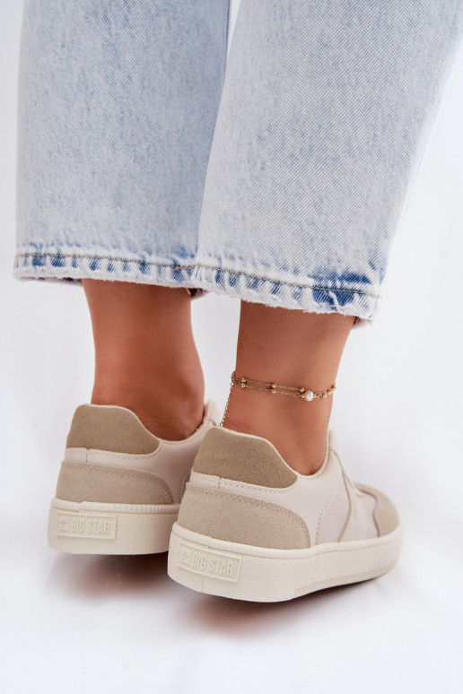 Sneakers tüüpi jalanõud Pealiste madalad Big Star TT274768 beeži värvi