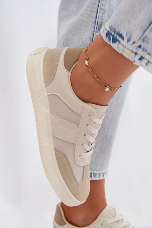 Sneakers tüüpi jalanõud Pealiste madalad Big Star TT274768 beeži värvi