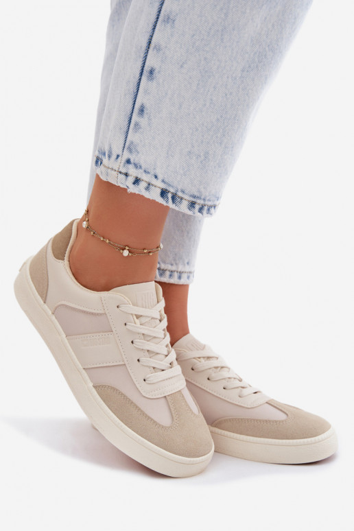 Sneakers tüüpi jalanõud Pealiste madalad Big Star TT274768 beeži värvi