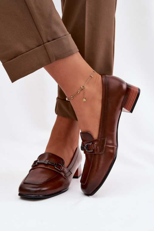 Pealhk jalatsid Pealiste omad Klockis kaunistustega Vinceza 39978 pruunid värvi