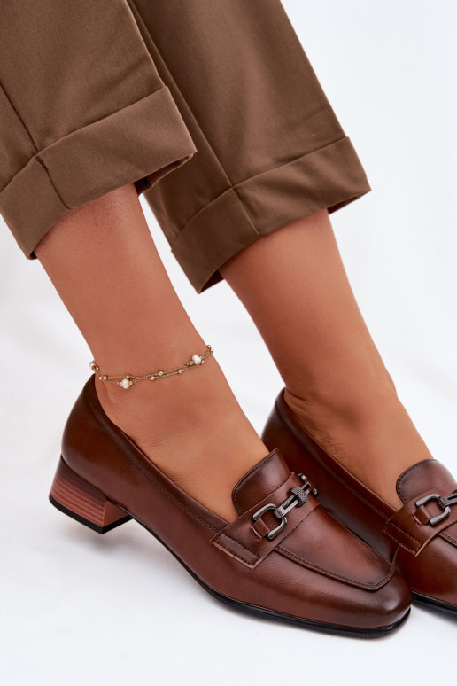 Pealhk jalatsid Pealiste omad Klockis kaunistustega Vinceza 39978 pruunid värvi