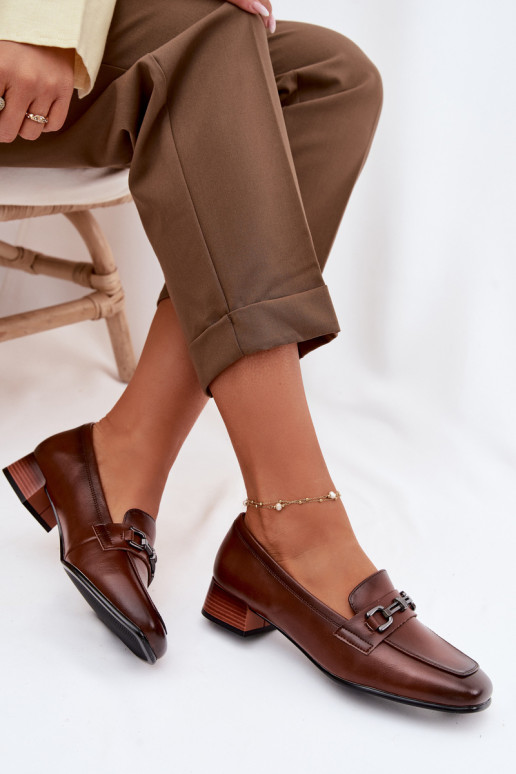 Pealhk jalatsid Pealiste omad Klockis kaunistustega Vinceza 39978 pruunid värvi