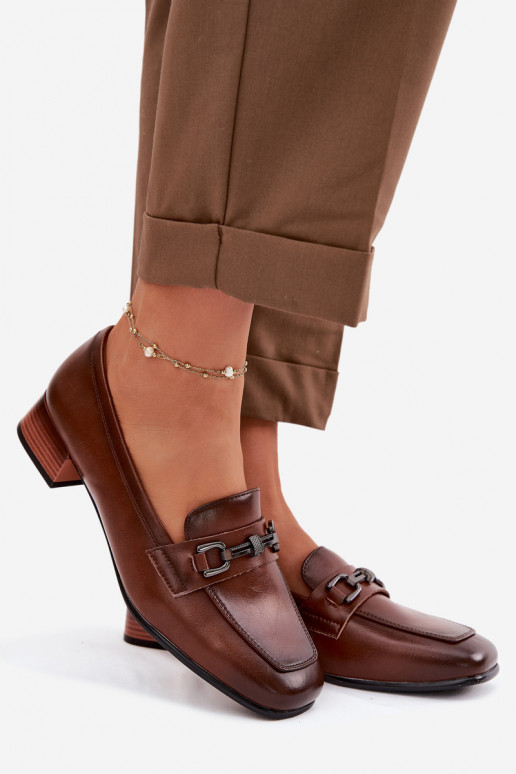 Pealhk jalatsid Pealiste omad Klockis kaunistustega Vinceza 39978 pruunid värvi