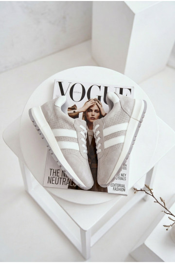 Sneakers tüüpi jalanõud Pealiste omadPealturalnego seemisnakhsedu Halli värvi Sellel onrceline