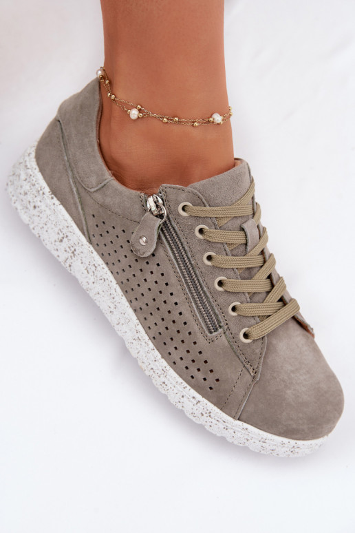 seemisnakhsed jalatsid Pealiste omad tõmblukuga khakivärvi Cemela