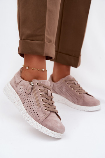 seemisnakhsed jalatsid Pealiste omad tõmblukuga beeži värvi Cemela