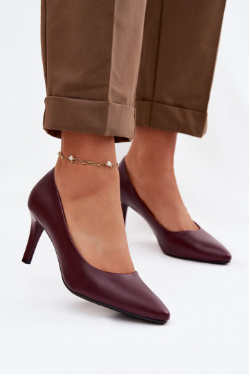 kõrge kontsaga Eko Pealhk Sergio Leone 1336 bordoo-värvi 2