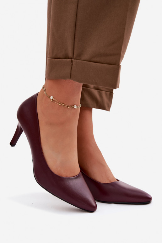 kõrge kontsaga Eko Pealhk Sergio Leone 1336 bordoo-värvi