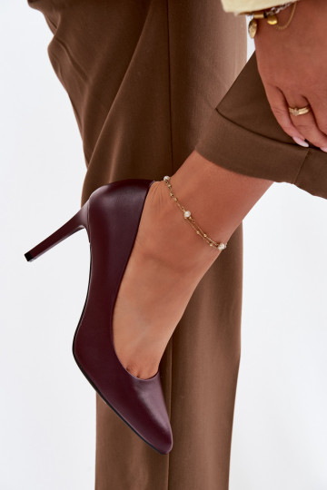 Eko Pealhk kõrge kontsaga Sergio Leone 1339 bordoo-värvi