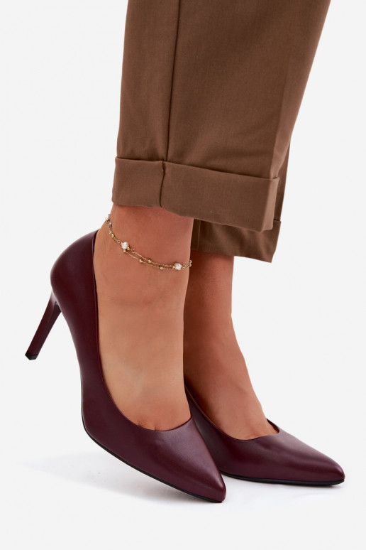 Eko Pealhk kõrge kontsaga Sergio Leone 1339 bordoo-värvi