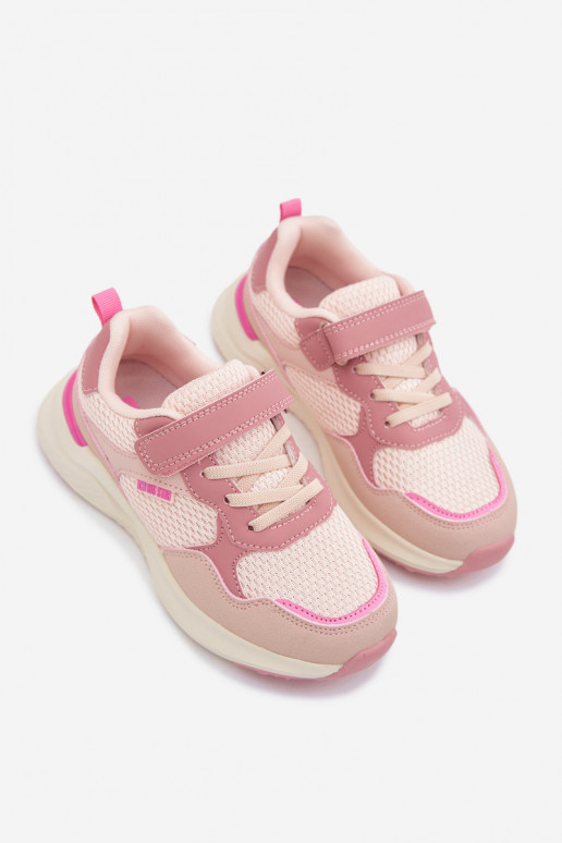 spordijalatsid Sneakers tüüpi jalanõud Laste jalanõud Big Star TT374031 Tumeroosad värvi