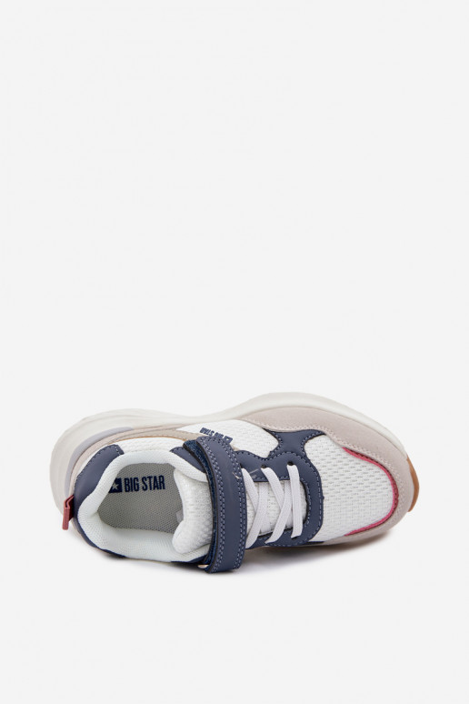 spordijalatsid Sneakers tüüpi jalanõud Laste jalanõud Big Star TT374029 valget värvi