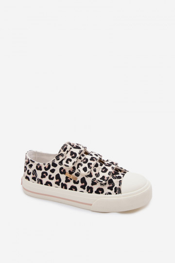 Big Star TT374171 laste vabaaja kingad kleepuvate kinnitustega leopardimustriga