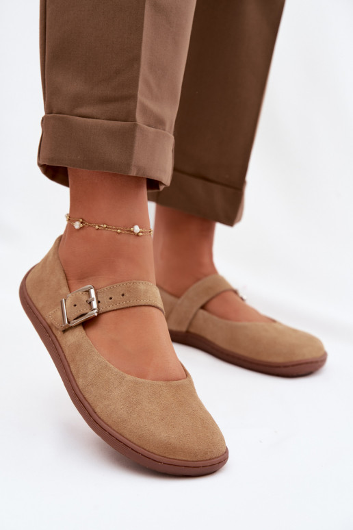 Baleriinad BarefootPealturalnego seemisnakhsedu Zazoo 316 beeži värvi