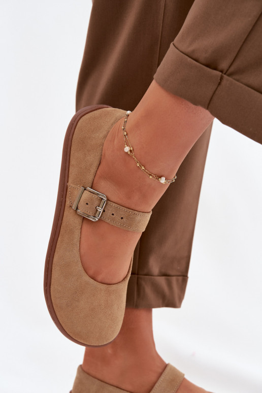 Baleriinad BarefootPealturalnego seemisnakhsedu Zazoo 316 beeži värvi