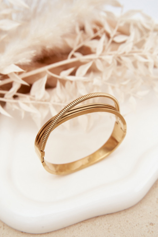 Pealiste omad Käevõru roostevabast terasest Kuldset värvi