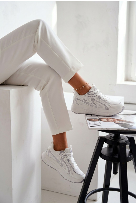 spordijalatsid Sneakers tüüpi jalanõud Pealiste omad Big Star TT274325 HI-POLY SYSTEM valget värvi