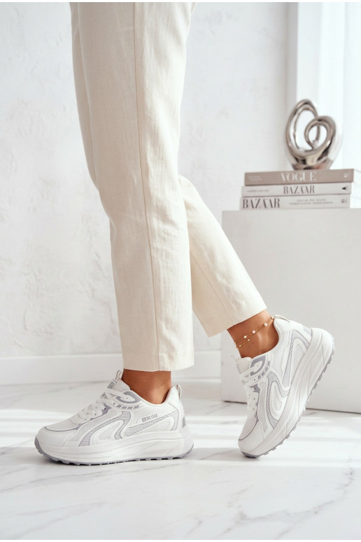 spordijalatsid Sneakers tüüpi jalanõud Pealiste omad Big Star TT274325 HI-POLY SYSTEM valget värvi