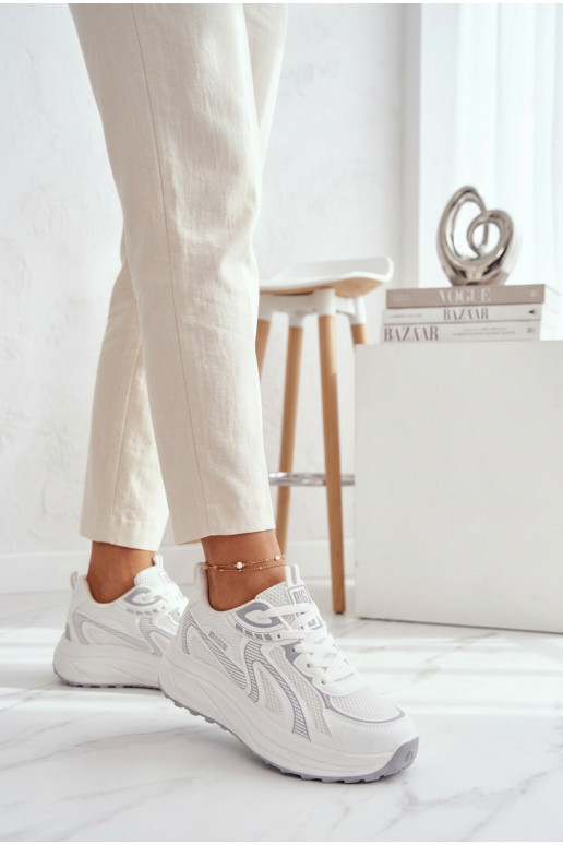 spordijalatsid Sneakers tüüpi jalanõud Pealiste omad Big Star TT274325 HI-POLY SYSTEM valget värvi