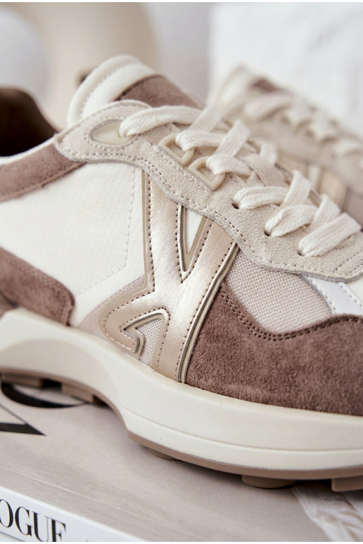 seemisnakhsed Sneakers tüüpi jalanõud Pealiste omad Kobbo 66954 beeži värvi