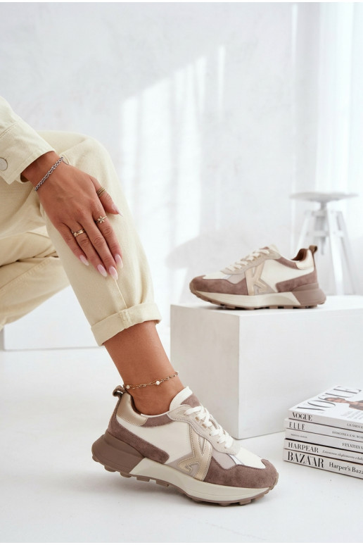 seemisnakhsed Sneakers tüüpi jalanõud Pealiste omad Kobbo 66954 beeži värvi