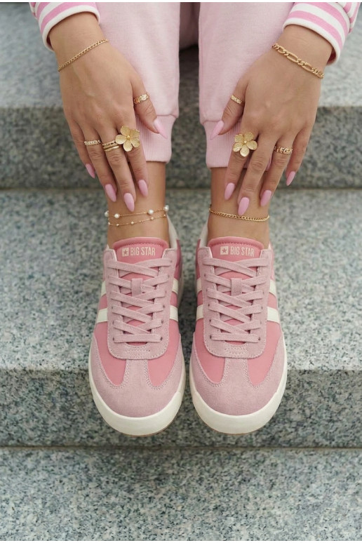 Sneakers tüüpi jalanõud Pealiste omad Big Star TT274160 Tumeroosad värvi