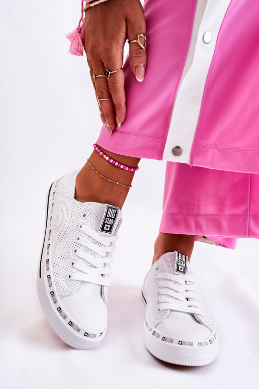 Pealiste omad Ažuurne vabaaja jalanõud Big Star valget värvi FF274024