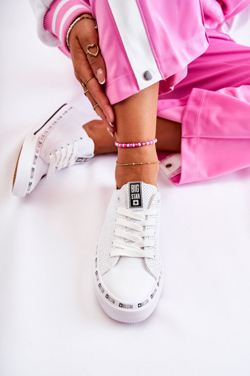 Pealiste omad Ažuurne vabaaja jalanõud Big Star valget värvi FF274024