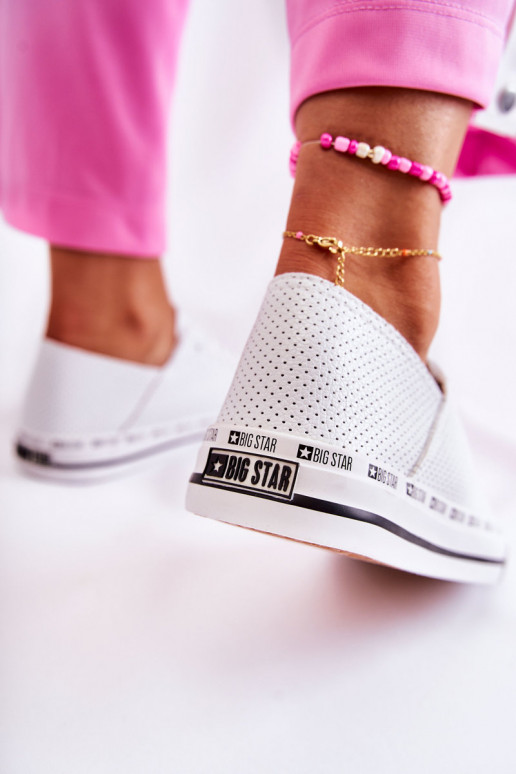 Pealiste omad Ažuurne vabaaja jalanõud Big Star valget värvi FF274024