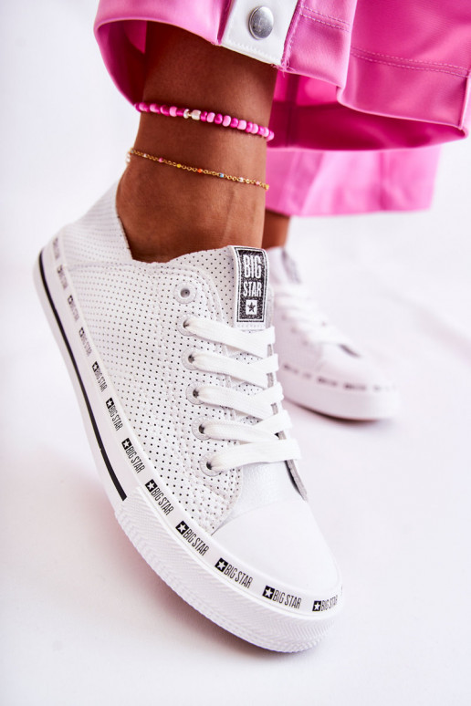 Pealiste omad Ažuurne vabaaja jalanõud Big Star valget värvi FF274024