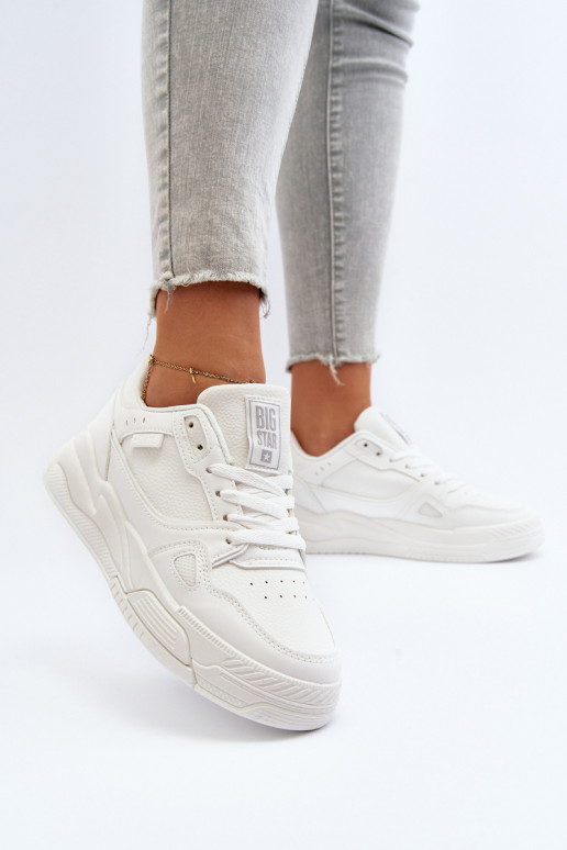 Pealiste omad Sneakers tüüpi jalanõud Big Star NN274667 valget värvi