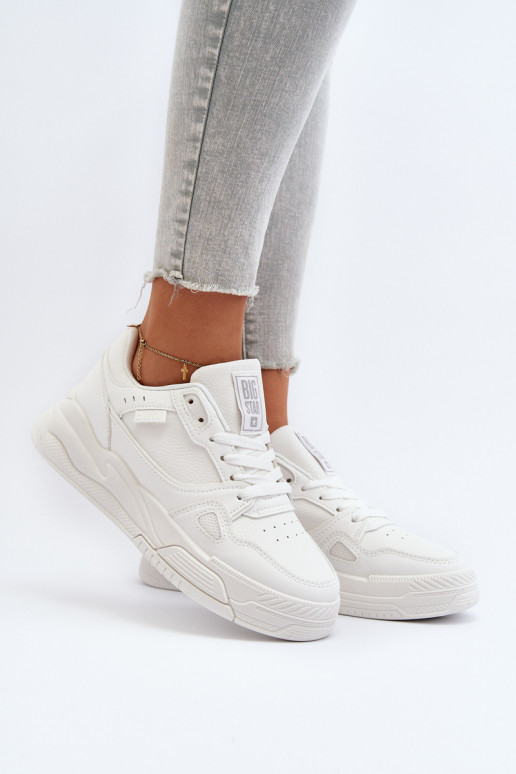 Pealiste omad Sneakers tüüpi jalanõud Big Star NN274667 valget värvi