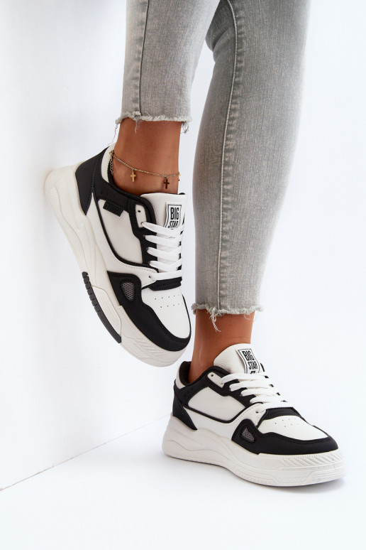 Pealiste omad Sneakers tüüpi jalanõud Big Star NN274669 Valget-msuud