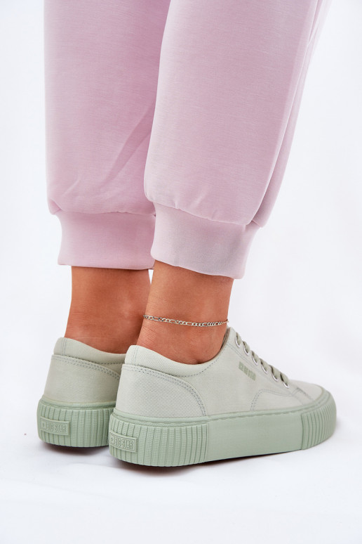 Riidest naiste saapad Big Star RR274408 Rohelist värvi