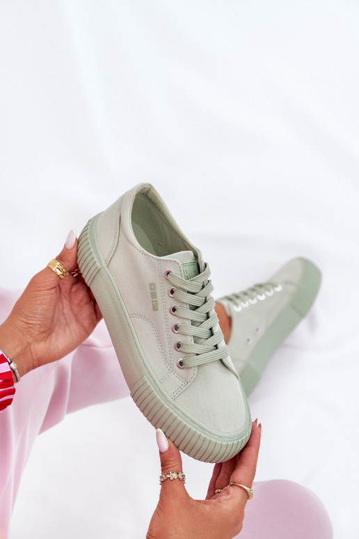 Riidest naiste saapad Big Star RR274408 Rohelist värvi