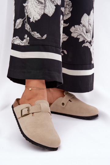 seemisnahksed sussid Puukingad Pealiste omad neetide ja pandlaga Big Star RR274A385 beeži värvi