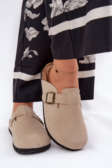 seemisnahksed sussid Puukingad Pealiste omad neetide ja pandlaga Big Star RR274A385 beeži värvi 2