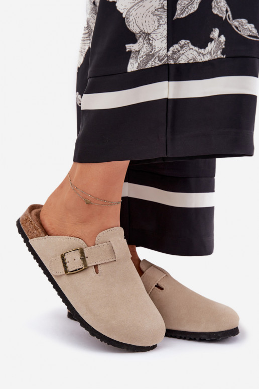 seemisnahksed sussid Puukingad Pealiste omad neetide ja pandlaga Big Star RR274A385 beeži värvi