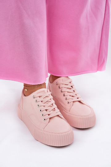 Riidest naiste saapad Big Star RR274404 Tumeroosad värvi