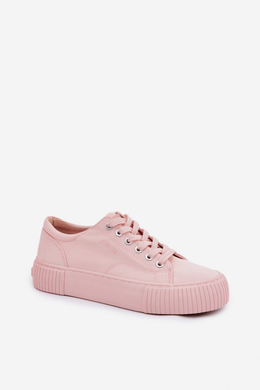 Riidest naiste saapad Big Star RR274404 Tumeroosad värvi