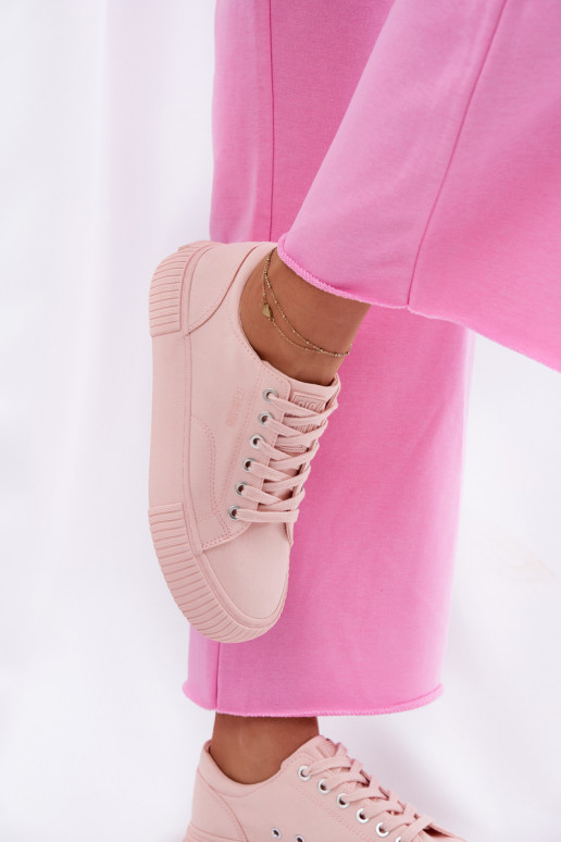 Riidest naiste saapad Big Star RR274404 Tumeroosad värvi