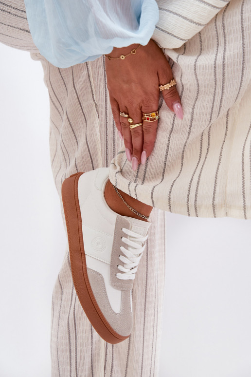 Sneakers tüüpi jalanõud Pealiste omad Big Star RR274804 valget värvi