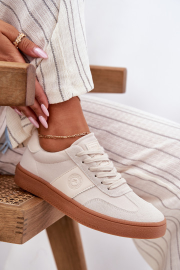 Sneakers tüüpi jalanõud Pealiste omad Big Star RR274806 beeži värvi