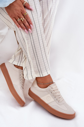 Sneakers tüüpi jalanõud Pealiste omad Big Star RR274806 beeži värvi 2