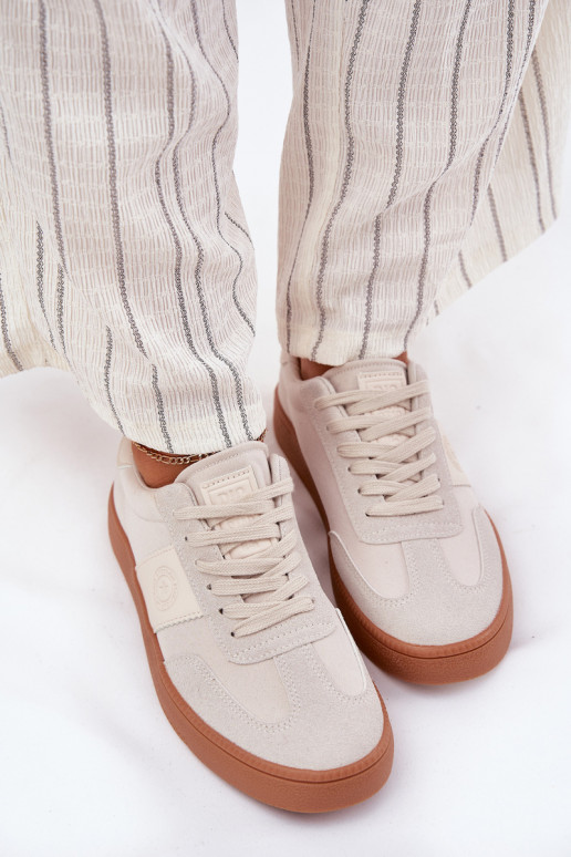 Sneakers tüüpi jalanõud Pealiste omad Big Star RR274806 beeži värvi